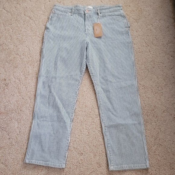 Porter Blue Striped Peyton Painters Pants - Picture 2 of 9